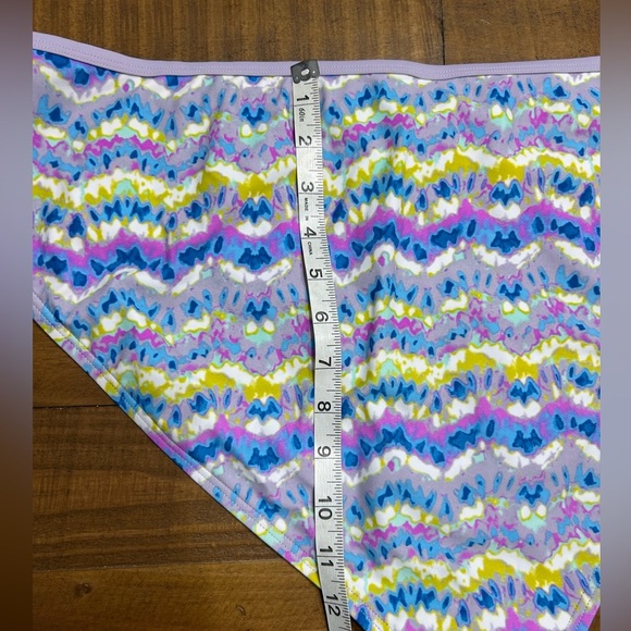 Time and Tru Wave Print Bikini Bottom - Picture 7 of 10